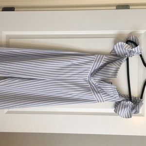 Jumpsuit- Blue and white